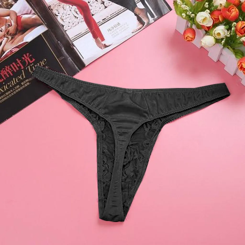 Сексуальное нижнее белье горячее эротическое мужское Sissy кружевные стринги с