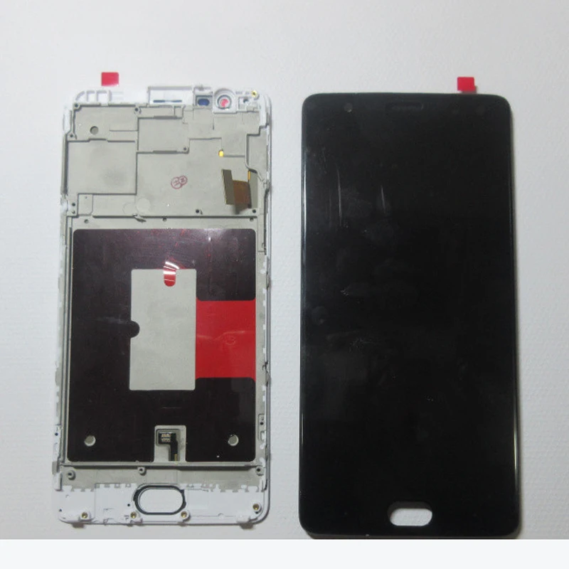 

Genuine Replacement for OnePlus 3 3T LCD Display Touch Screen Digitizer With Bezel Frame Assembly for One Plus Parts