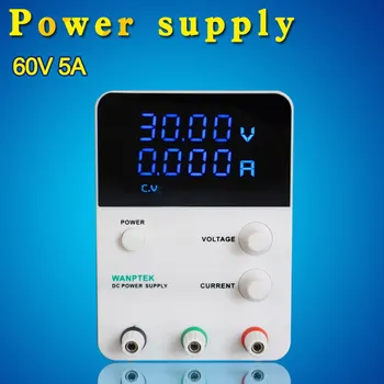 

4 Digits laboratory power supply adjustable Voltage Regulator Switching LED voltage stabilizer 0-60V 0-5A AC 115V/230V 50/60Hz