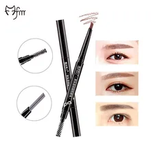 FM 4 Color Automatic Eyebrow Pencil Makeup Paint For Eyebrows Waterproof Permanent Eye Brow With Brush Dark Brown