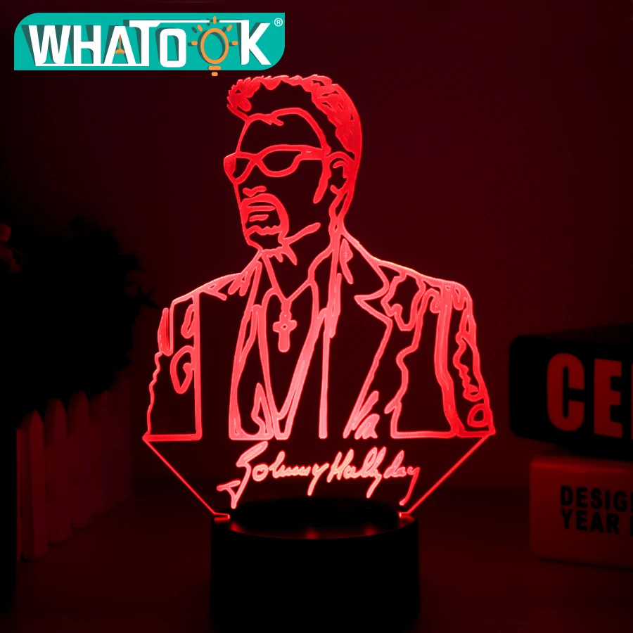 Новинка 3D лампа иллюзия LED USB Touch RGB 7 цветов меняющаяся настольная ночник Детская