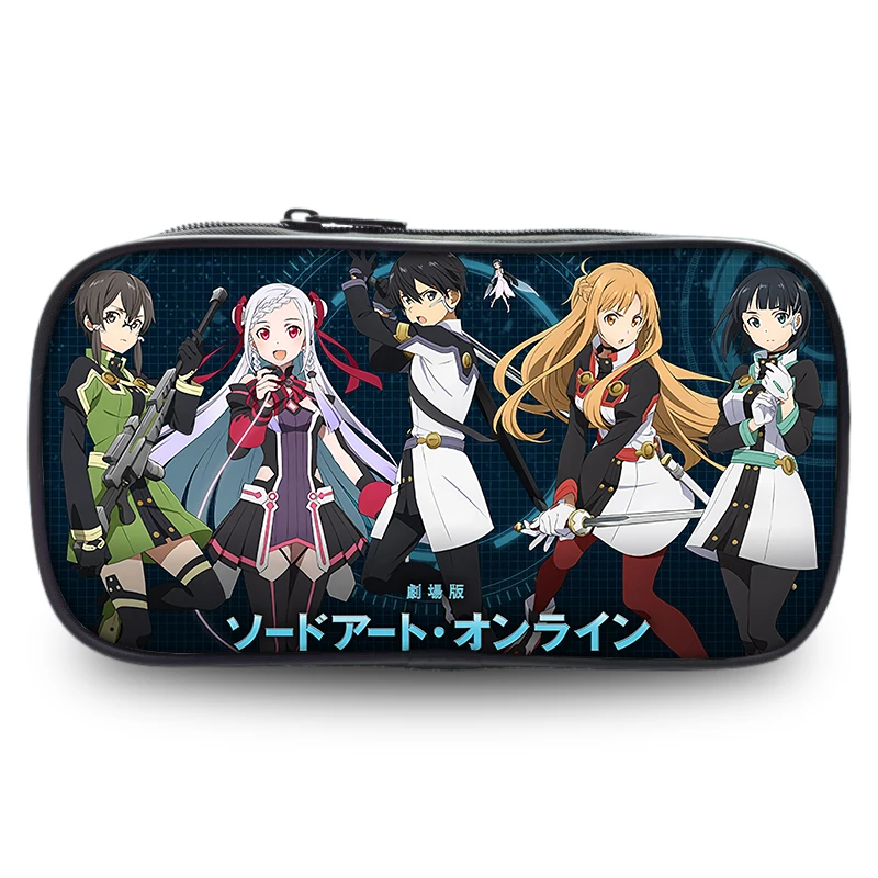 SAO Sword Art Online Аниме Кошелек 8 дюймов пенал школьные принадлежности канцтовары
