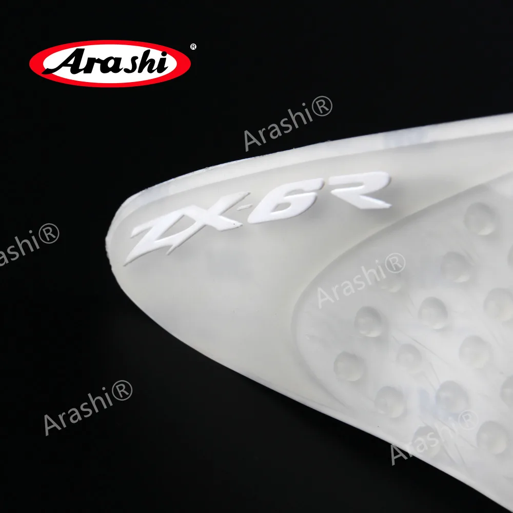 Almofadas de Tanque Par para Kawasaki Arashi Ninja 2008 Adesivos Macios Almofada Lateral Motocicleta Gás Combustível Aderência Decalques Zx-6r zx 6r 1 Zx6r 2007 8 Automóveis e motos
