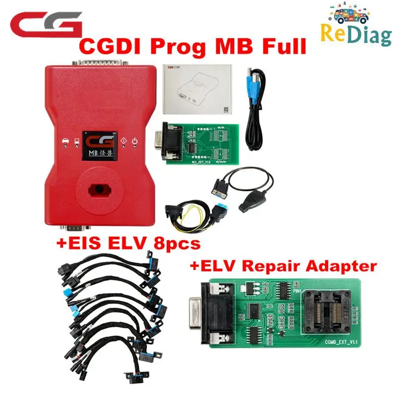 

2019 CGDI Prog MB for Benz Car Key Add Fastest for Benz Key Programmer Support All Key Lost with ELV adapter