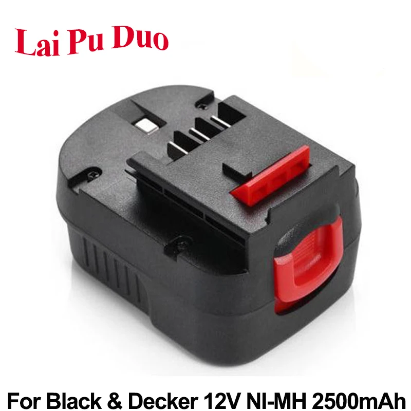 

2500mAh 12V Ni-MH Replacement Power Tool Battery For Black&Decker: A12,A12-XJ,FSB12,FS120B,A12EX,HPB12,BD12PSK,CP122K