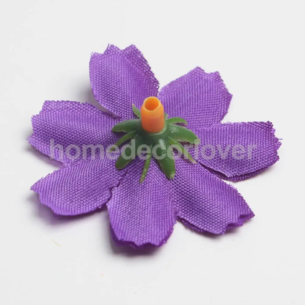 50pcs 4cm Silk Flower Daisies Flower Heads for Wedding/Car/Spring/Home/Garden Decoration Wreath DIY Floral Arts and Crafts