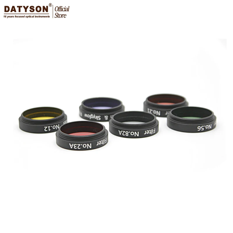 Peças para Telescópios Astro Filtros Conjunto 6 Astronômicos Lente Ocular Planetas Nebulosa Filtro Skyglow 1.25 Cor 13 para telescópios astronômicos lente ocular planetas nebulosa filtro skyglow