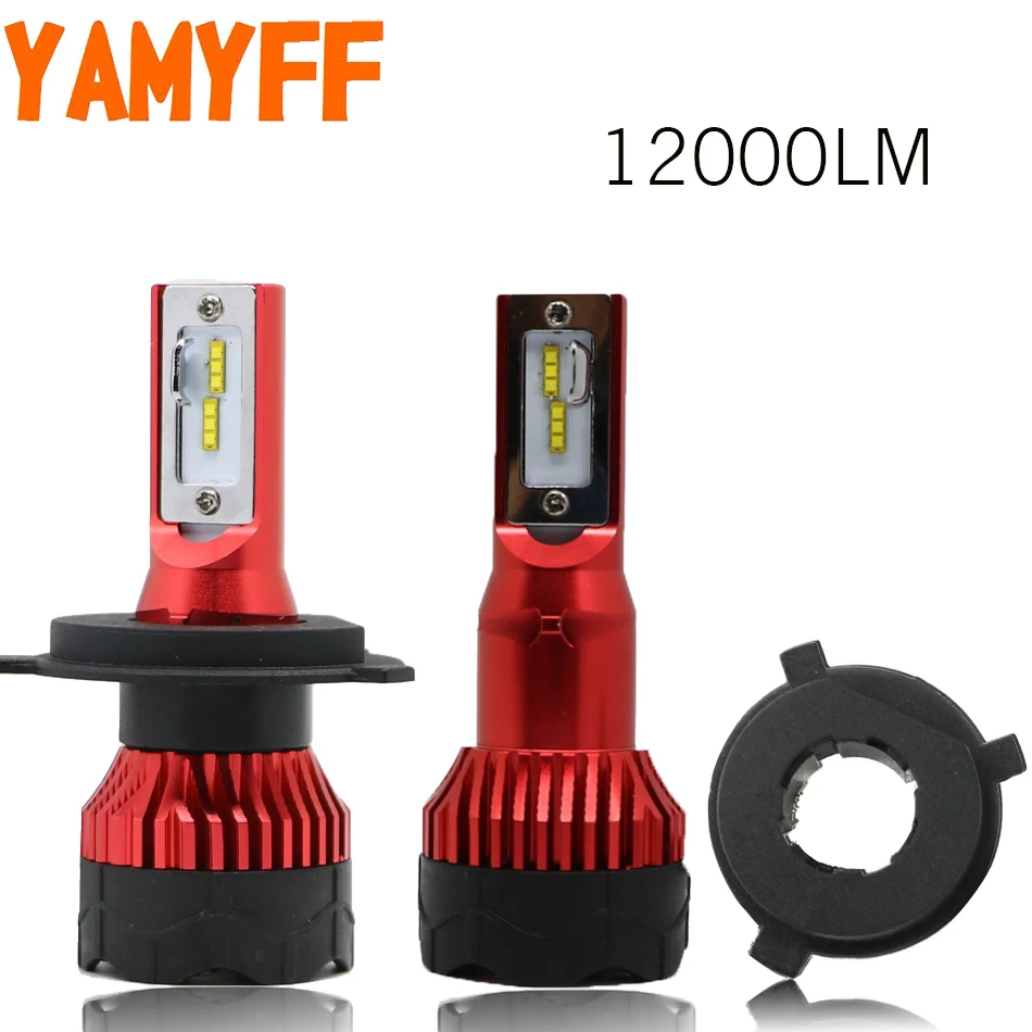 

YAMYFF Car Headlight H4 LED H7 H1 H3 H11 H8 HB3 9005 9006 H27 880 6500K 12000LM CSP LED Fog light Bulb Auto lamp Headlamp 12V