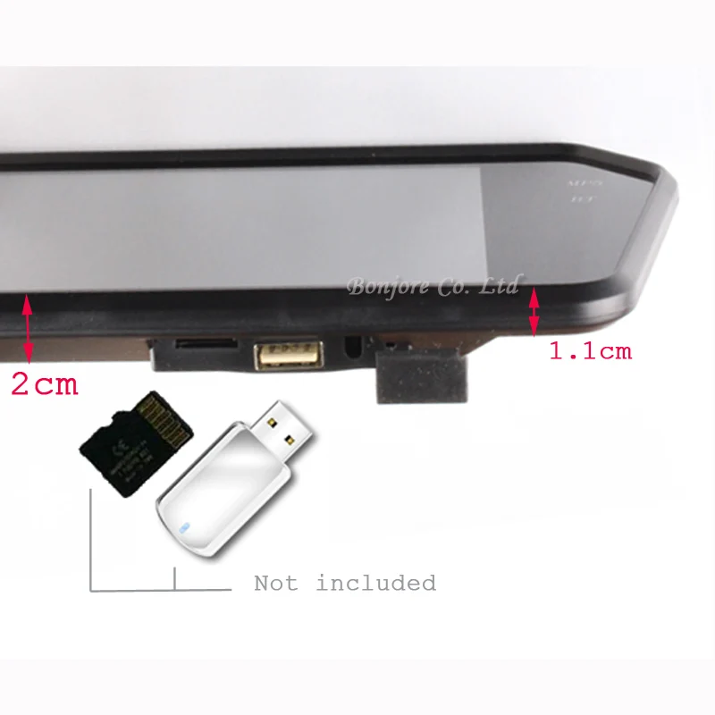 2 в 1 автомобильный монитор bluetooth MP5 со слотом SD/USB экраном Автомобильный видеорегистратор камера видеорегистратор видео вход RCA Автомобильный видеорегистратор Автомобильный детектор