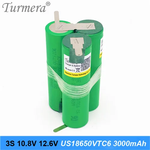 Аккумулятор vtc6 3S 12,6 V 4S 16,8 V US18650VTC6 3000mah 30A ток разряда для шуруповерта батареи(по индивидуальному заказу - Цвет: 3S1P-12.6V-VTC6-P-01