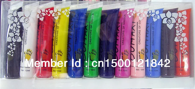 

12 ml nail paint Multi surface 3D paint nail art paint Acrylic paint,nail art drwing tools ,painting tools