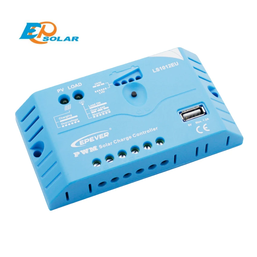 EPSOLAR LS1012EU 10 а 12 в EP EPEVER PWM LandStar регуляторы заряда солнечной батареи с 5 USB|solar charge