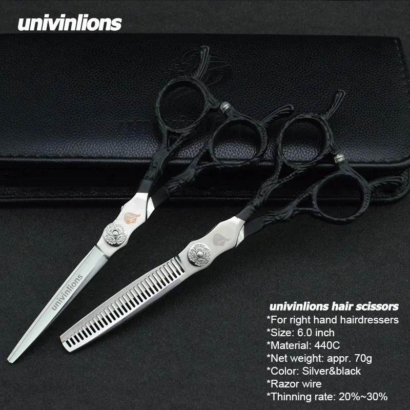 5.5/6.0 Hairdressing scissors Japan steel barber shears cutting shears salon thinning scissors kit salon hair cutting tools set
