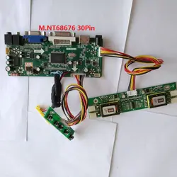 Комплект для LM215WF1-TLB1 DVI VGA монитор экран плата контроллера 1920X1080 LVDS 4 лампы 21,5 "Драйвер HDMI 30pin DIY M. NT68676