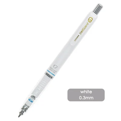 JIANWU 1pcs zebra DelGuard Anti breaking core Mechanical pencil High-quality Propelling pencil School supplies MA85 - Цвет: 03white
