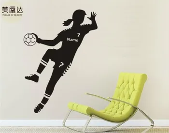 

Wall Decal Sticker Handball Player for Furniture Window Pattern Modern Name Image Sport Single-piece Package Plastic XUPC