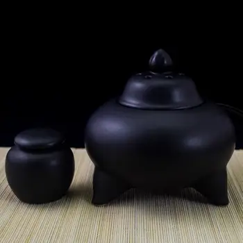 

Ceramic Lavender aromatherapy furnace thermostat timing the electronic incense burner censer Aloes essential oil furnace