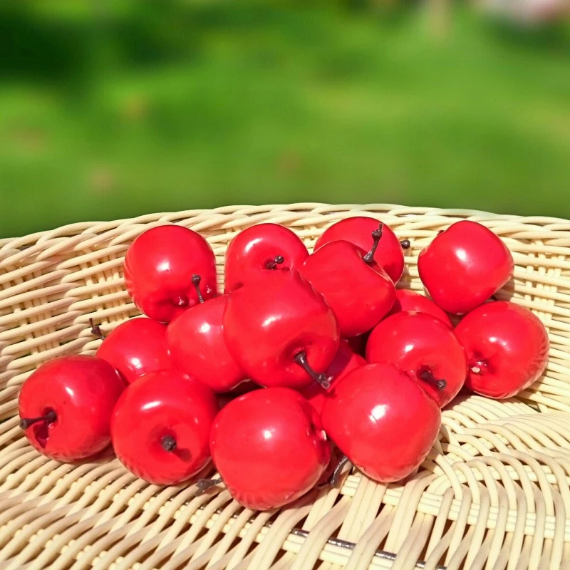 

10pcs/lot Fake Fruit Artificial Red Apple Foam Plastic Fake Artificial Fruit DIY Model Party Kitchen Wedding Decoration Supplies