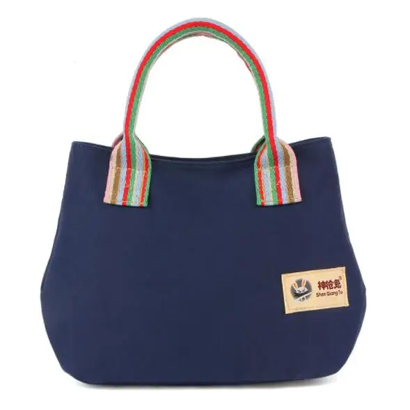 Летняя повседневная женская сумка-тоут, женские ручные сумки, Холщовая Сумка через плечо, женская сумка для покупок, пляжная сумка, Повседневная Сумка-тоут - Цвет: blue