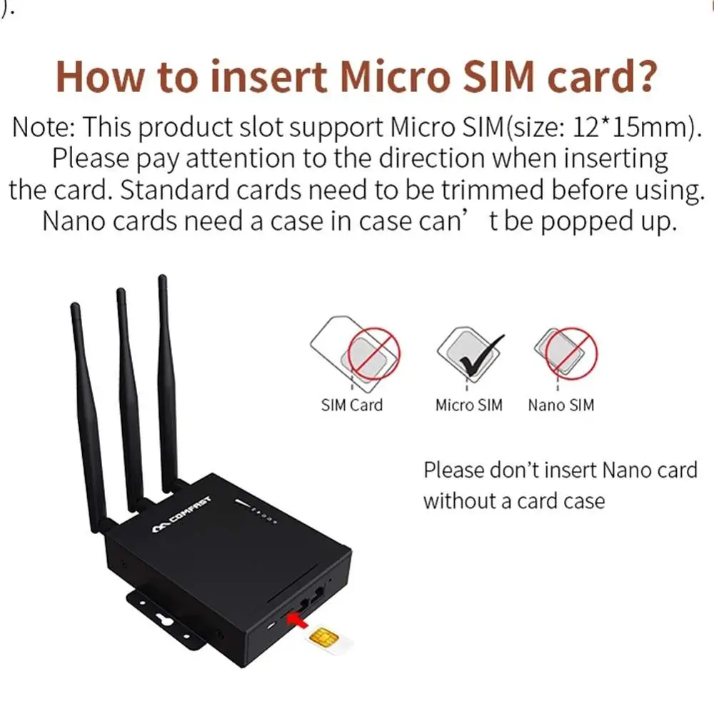 Comfast CF E7 Открытый 4 аппарат не привязан к оператору сотовой связи Беспроводной Wi Fi