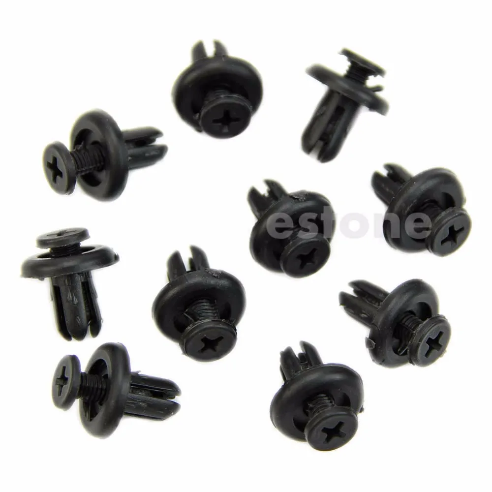 

10PCS 7mm Hole Plastic Push Screw Rivet Panel Fixings Clips for Car Auto