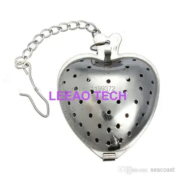 

1000pcs/lot Free Shipping Stainless Steel Heart Shape Tea Infuser Strainer Filter Loose Leaf Hearted Shape Herb Tea Leaf Steeper