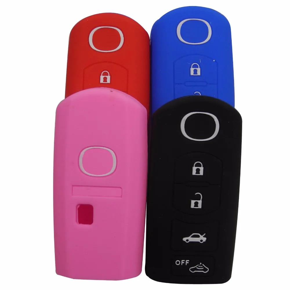 

Colorful 4 Buttons Car Key Cover Case For MAZDA 3/6/MX-5 Miata (2009-2012) CX-7/CX-9 (2010-2012) Fob Auto Key Refit Shell