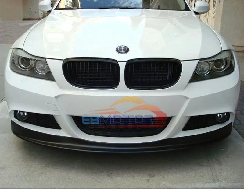 Неокрашенный AK стиль передний спойлер для BMW 3-Series E90 E91 LCI Mtech спортивный бампер