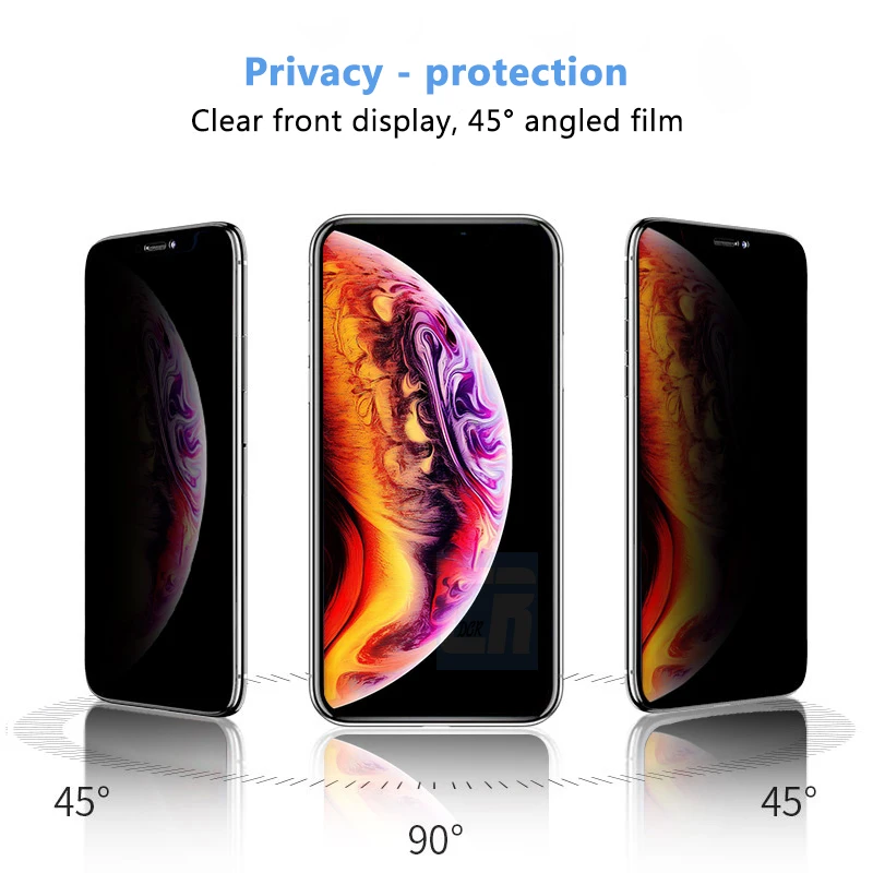 Анти-шпионское полное покрытие краев 9H закаленное стекло для iPhone 11 Pro XS Max XR Защитная пленка для экрана для iPhone X 6 6S 7 8 Plus