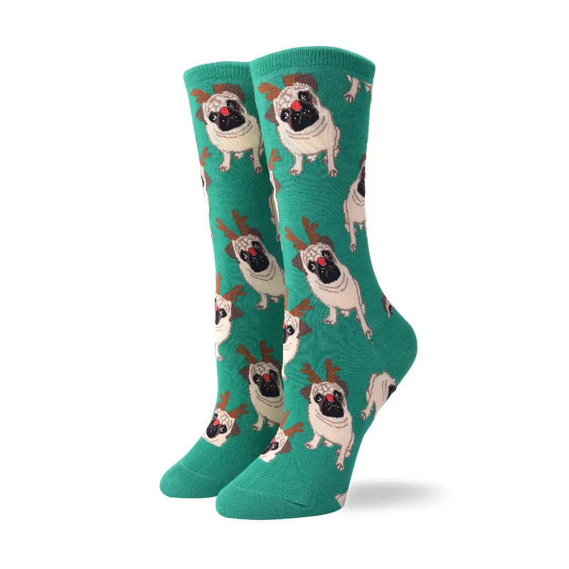 Женские носки, японские хлопковые цветные милые забавные носки с героями мультфильмов, счастье кавай, собака, медведь, новинка, Повседневные носки для подарка на Рождество - Цвет: 9
