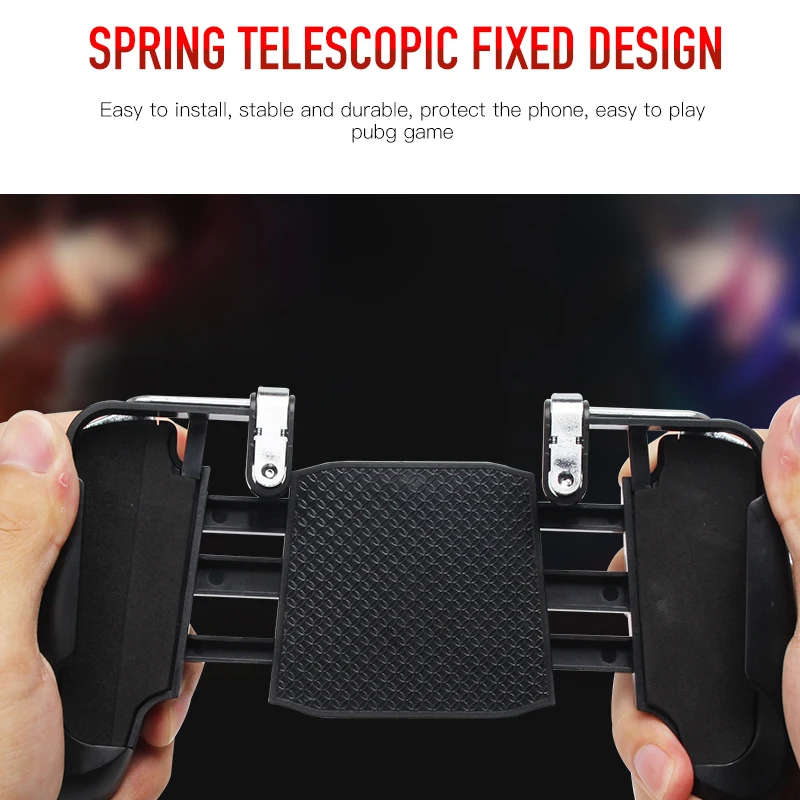  Portable 2 in 1 gamepad Aim Key Shooter pubg controller Trigger mobile joystick Game Pad with holde