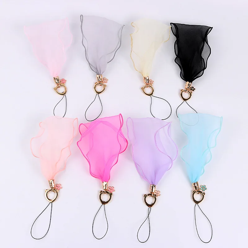 

New Transparent Scarf Ribbon Lanyard for Phones Keys Pass Card Strap Neck Lanyards ID Badge Holder Wrist rope Hang Rope