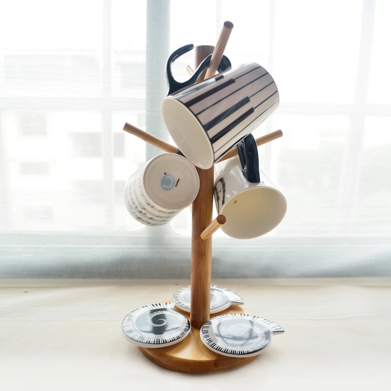 Funny Piano Note Stave Music Mug 280ml Ceramic Coffee Tea Cup Porcelain Zakka Novelty For Gift