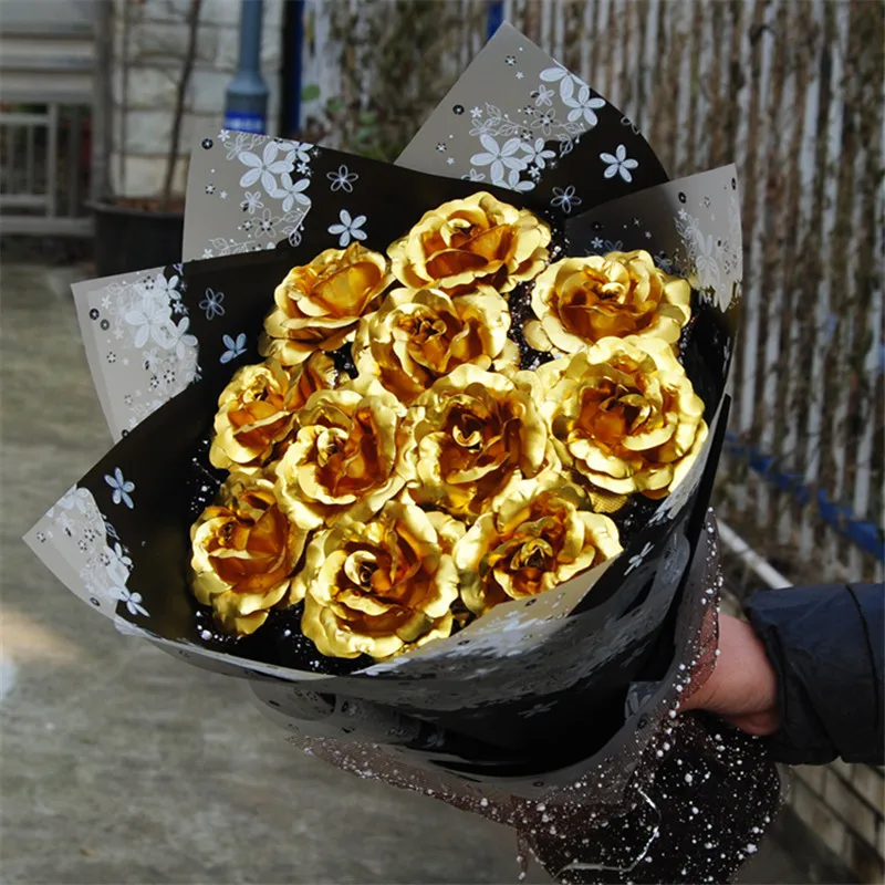 Моделирование black rose Букет искусственного шелка ветвь цветка, дома, свадьбы Рождественское украшение вечерние икебана