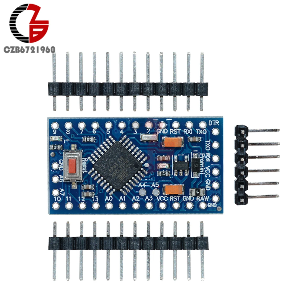 Buy Pro Mini Atmega328 Pro Mini 328 Mini ATMEGA328 3.3V 8MHz Replace Atmega 128 for Arduino Compatible Nano