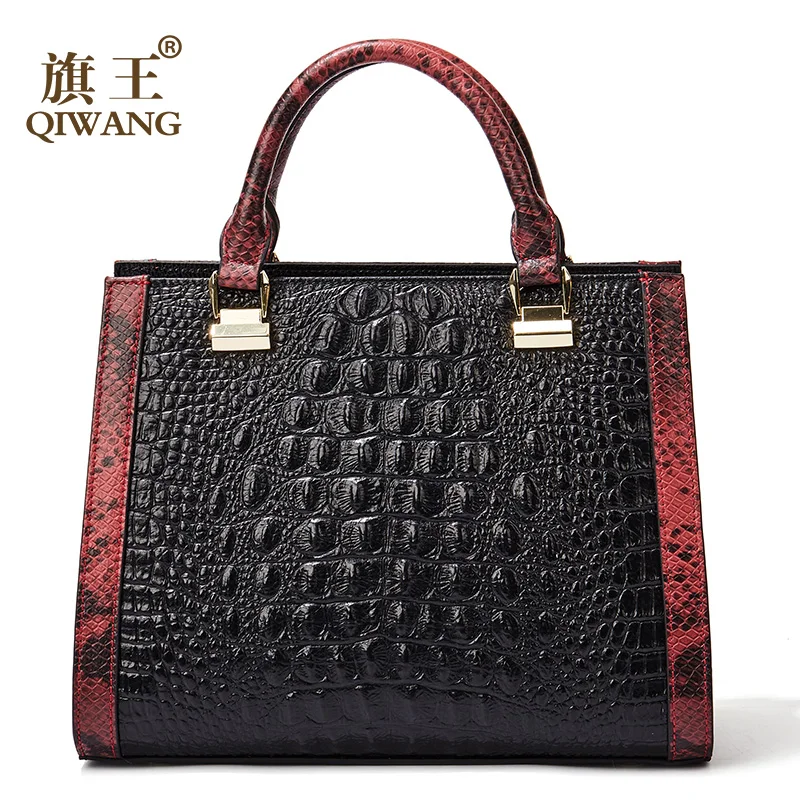 

Women Real Leather Handbag Genuine Leather Women Crocodile Handbag Luxury Brand Designer Bag for Richer Women Fashion