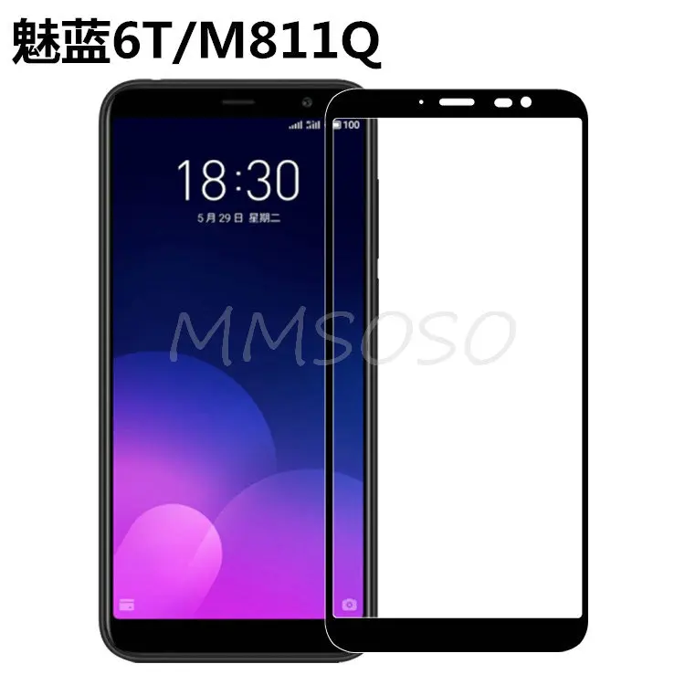 3D Meizu M6T закаленное стекло для полное покрытие 9H защитная пленка Взрывозащищенная