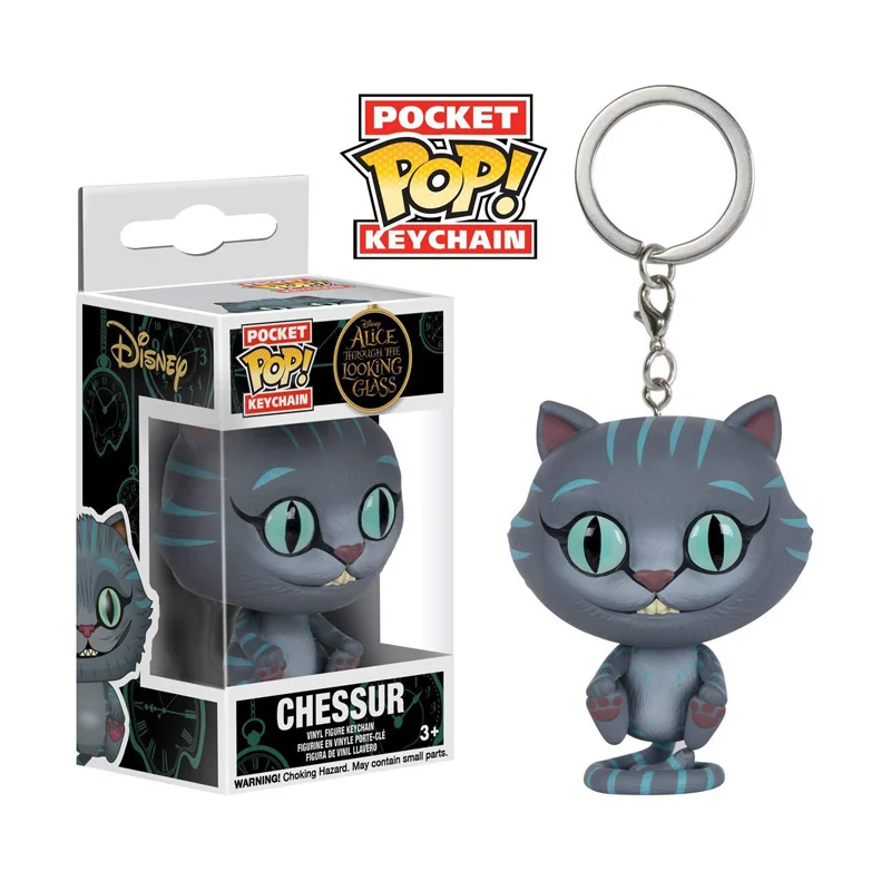 Funko POP DISNEY CARTOON TOYS MALEFICENT CAT STITCH CHUCKY KEYCHAIN PVC ACTION FIGURE ARIEL COLLECTION TOYS FOR CHILDREN GIFT
