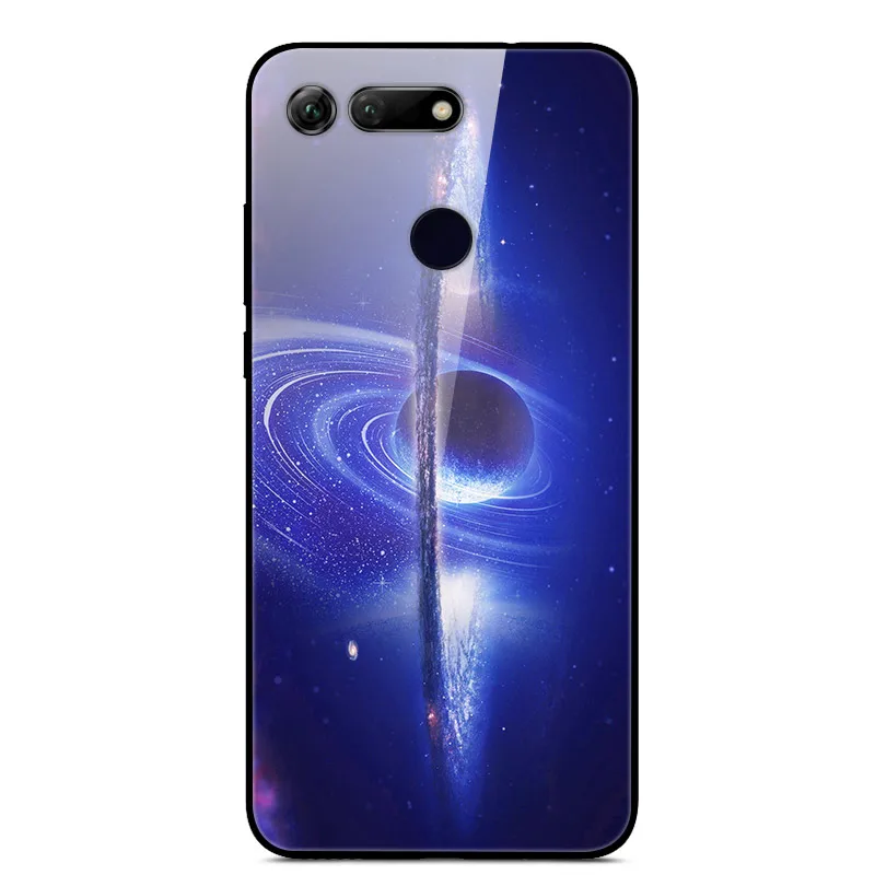 6,4 ''для huawei honor V20, чехол, стекло, Жесткий Чехол для Funda huawei honor View 20, чехол View 20 V 20, мягкий бампер из закаленного стекла для honor v20 - Цвет: 36