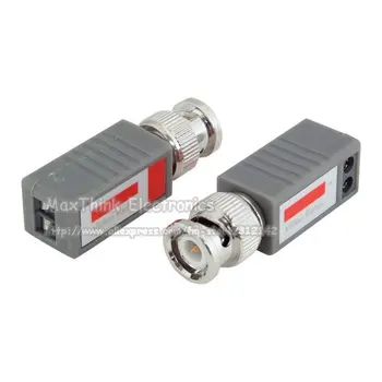 

COAX CAT5 Camera CCTV BNC Passive Video Balun Transceiver Connector Adapter ,BNC UTP, 25pair ,Free shipping