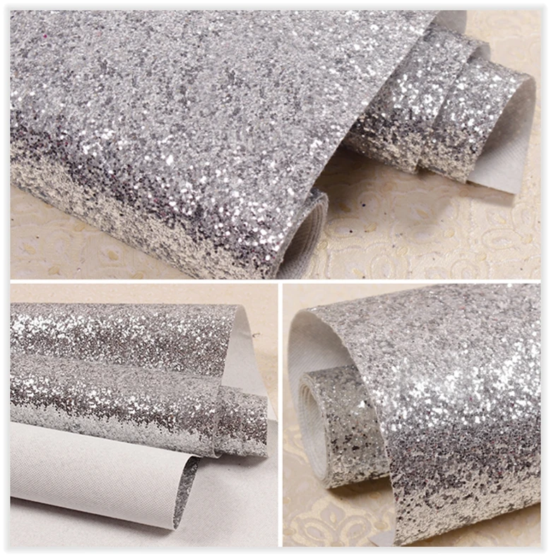 Fabric Textile Wall Coverings Light Silver Glitter Wallpaper Roll, Black  Glitter Home Decoration Wallcoverings Sg002 - Wallpapers - AliExpress