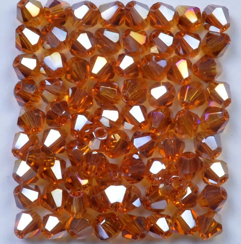 100pcs/Bag Grade AAA 4mm 5301 Seed Bicone Bead Wholesale 4 mm Bicone Roundlle Glass Crystal Beads 30 Color Pick 