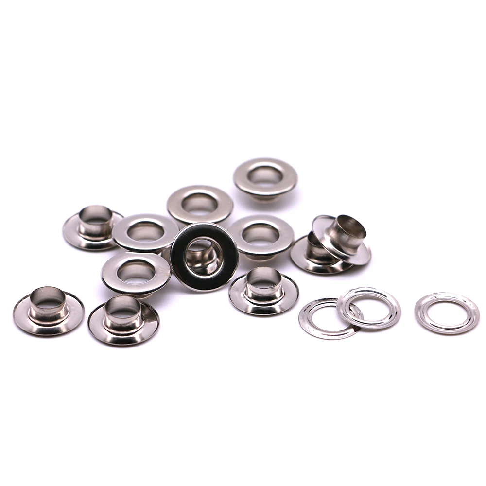 50 sets/pack(Outer diameter)15mm (internal)7.2mm (high)5.2mm eyelets with washers grommet eyelet Q-25