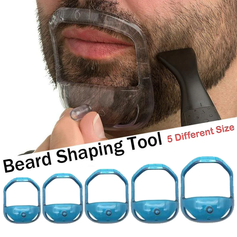 5 шт./компл. борода Shaper для мужчин борода растительность на лице Борода бритья уход за лошадьми комплект борода Моделирование инструмент с сумкой
