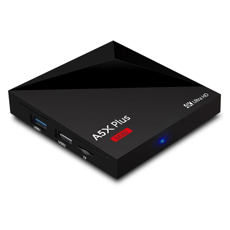 A5X плюс Мини Смарт Android 8,1 Tv Box Rk3328 4 ядра 4 K Vp9 H.265 Hdr10 Usb3.0 2G/16G Мини-ПК Dlna Wi-Fi Lan Hd медиа-плеер