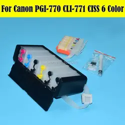 6 Цвет/комплект PGI-770 PGI770 770 СНПЧ для Canon PIXMA MG7770 принтеров с чипом автоматического сброса