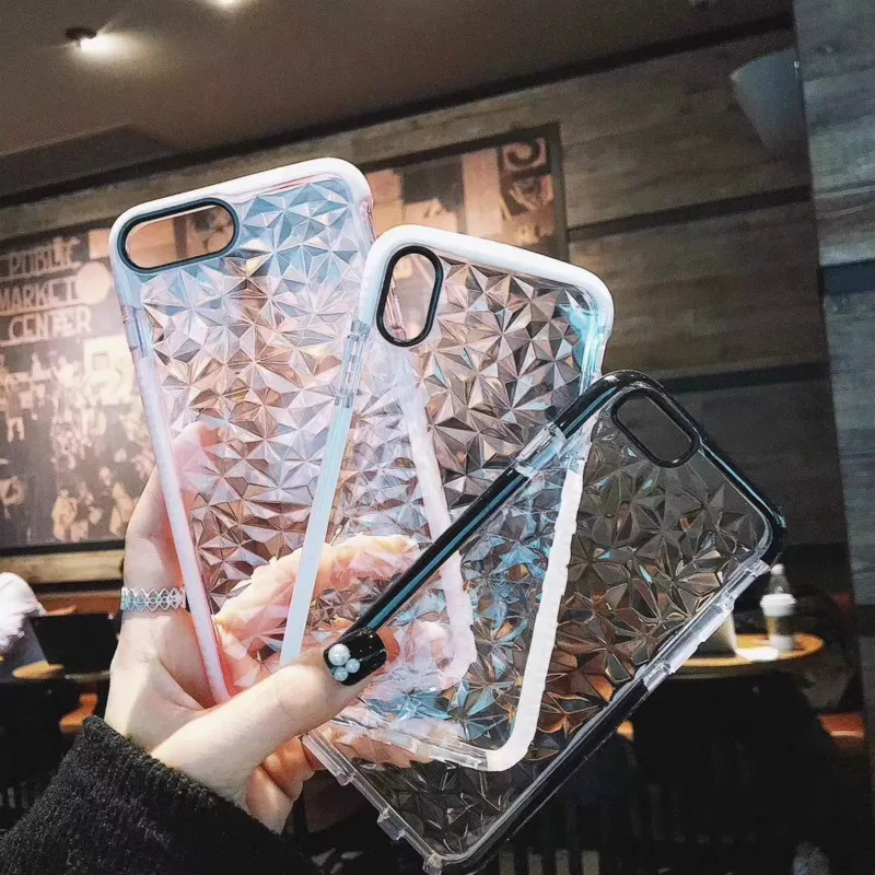 For iphone XS MAX XR Silicone Shockproof Cover Protector Case for Apple iPhone 7 Plus X 8 6 s 7Plus Coque Funda Clear 360 Bumper | Мобильные