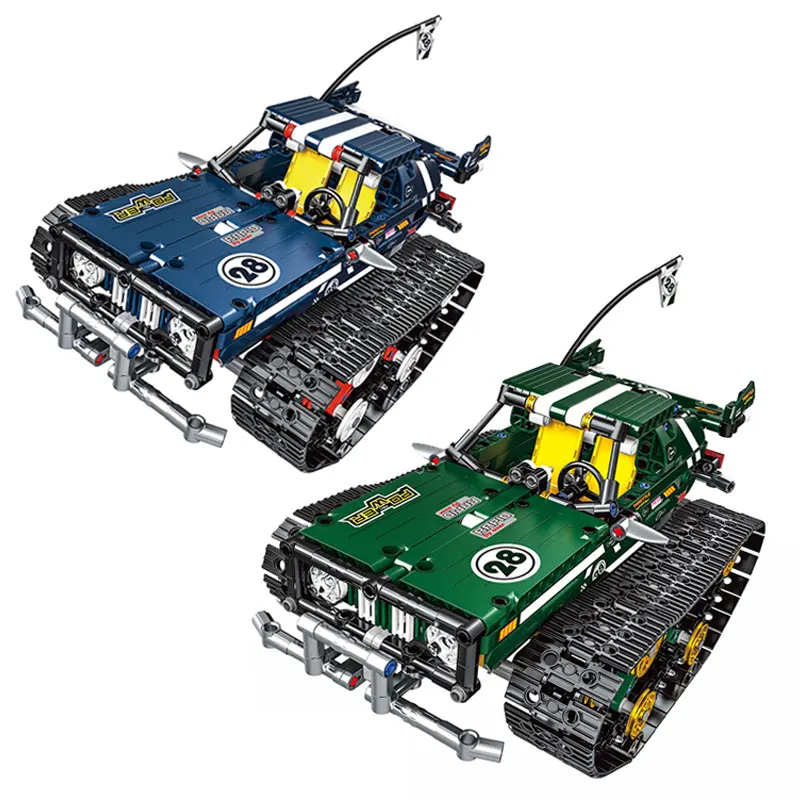 

Yeshin 13025 13026 Remote Control Car Series The 20011 Blue and Green Off-road Vehicles Set Building Blocks Bricks Kids Car Toys