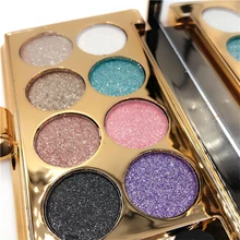 Мерцающие тени для век Палитра матовый бренд пигментированные тени для век Палитра голые дымчатые глаза Макияж Грунтовка для глаз 8 цветов