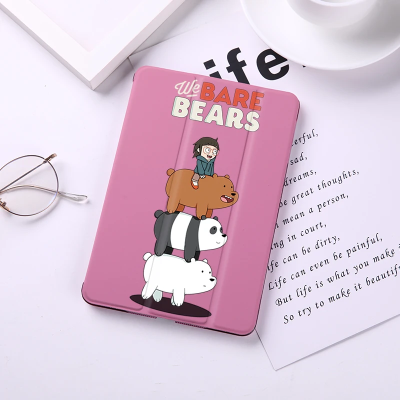 

Cartoon We Bare Bears Flip Case For iPad Mini 5 4 3 2 1 Tablet Case for Mini 1 2 3 PU Leather Cover Frost Back Auto Sleep Wake